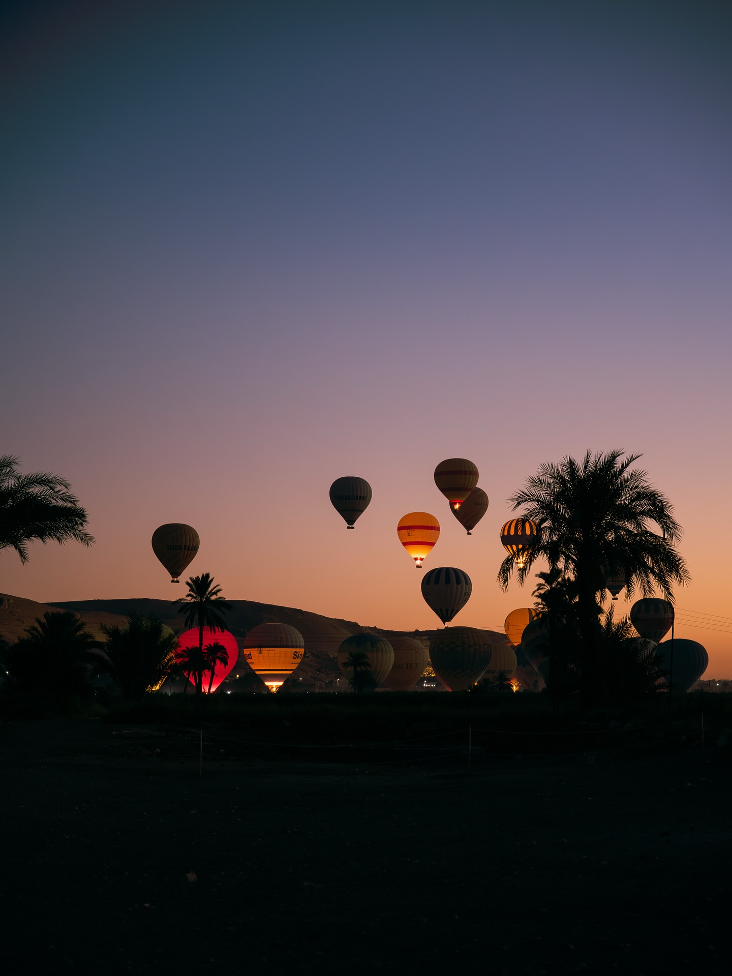 Sunrise Hot Air Balloon Over Ancient Luxor image 2